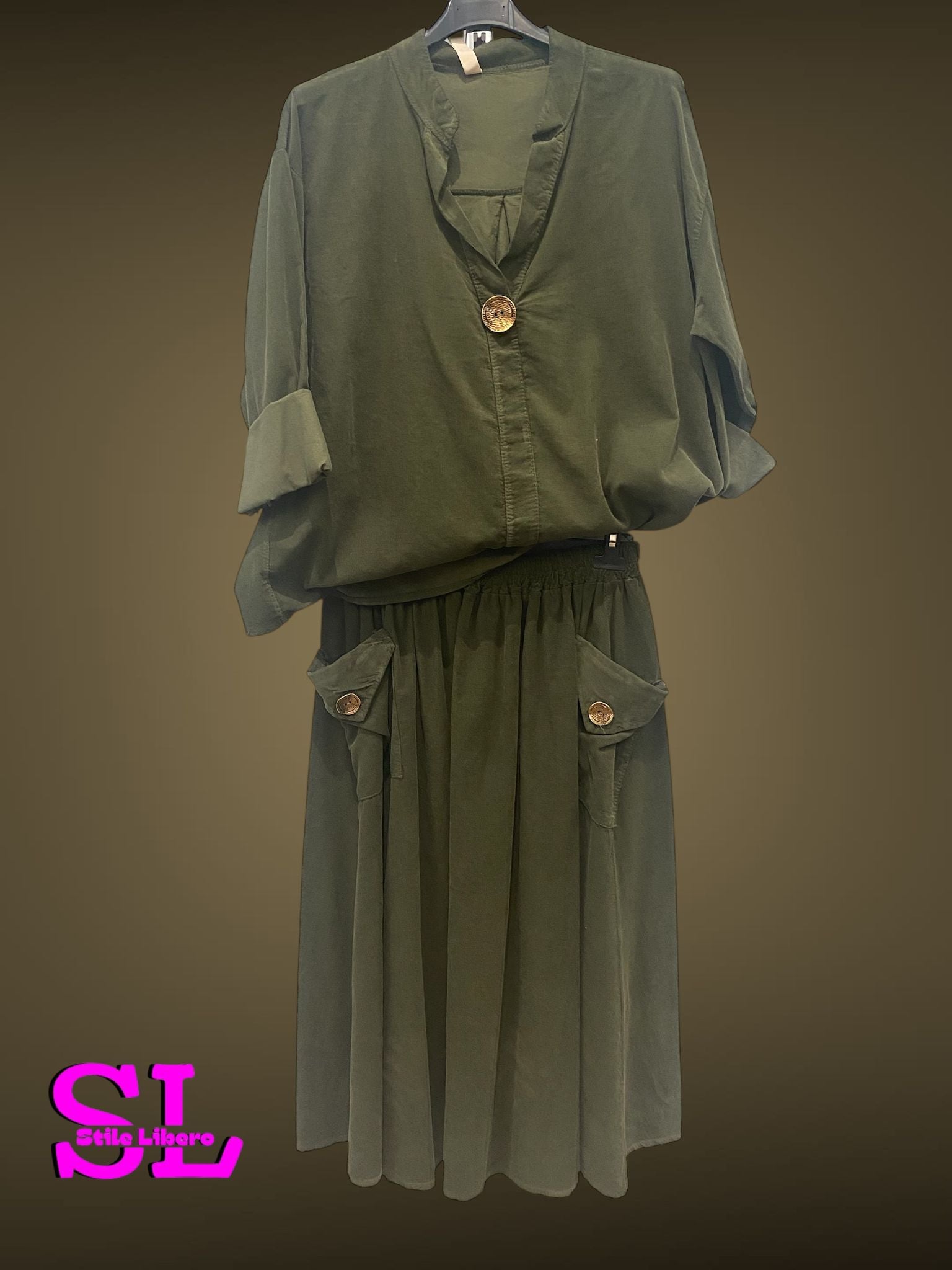 Completo gonna costine