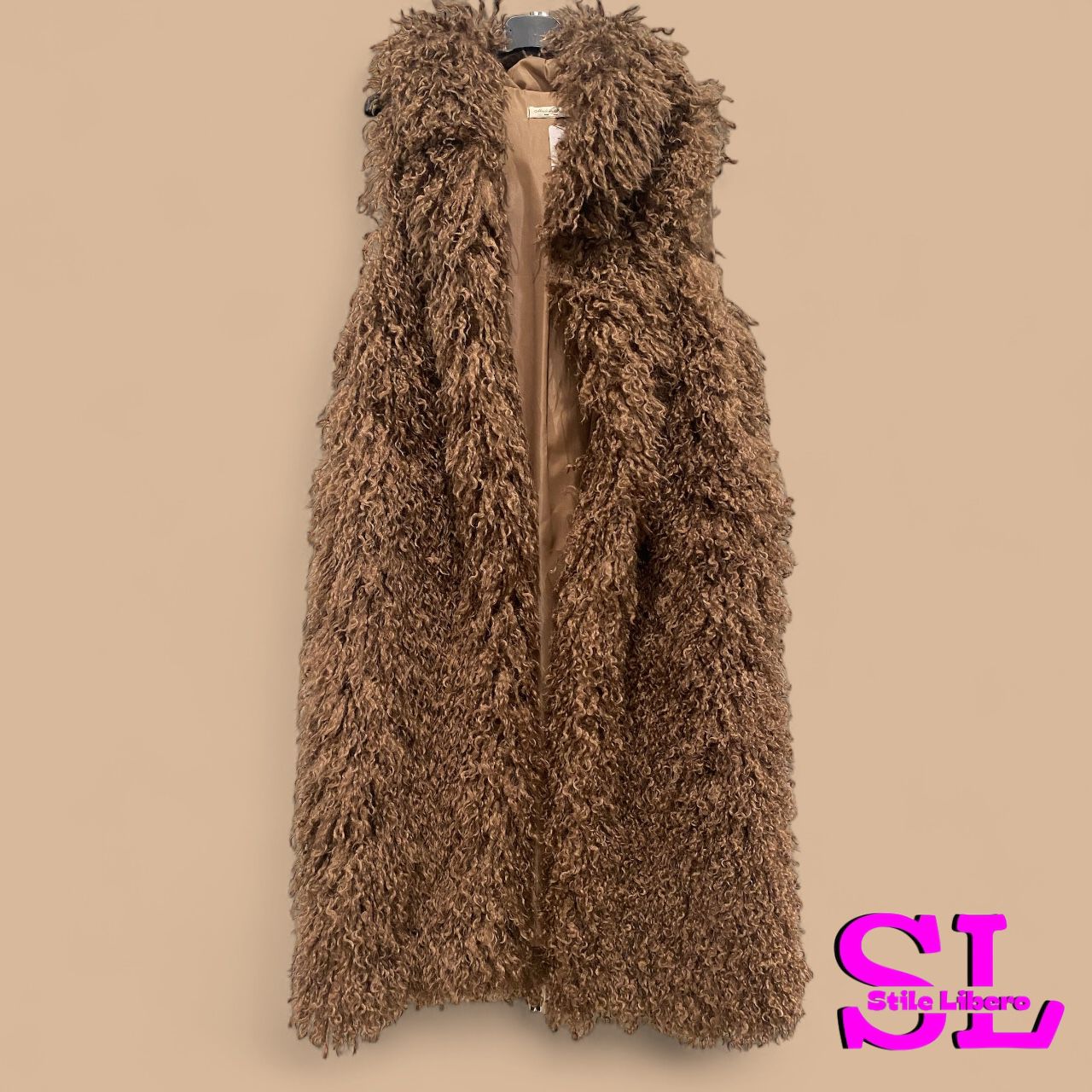 Maxi Ecopelliccia riccia