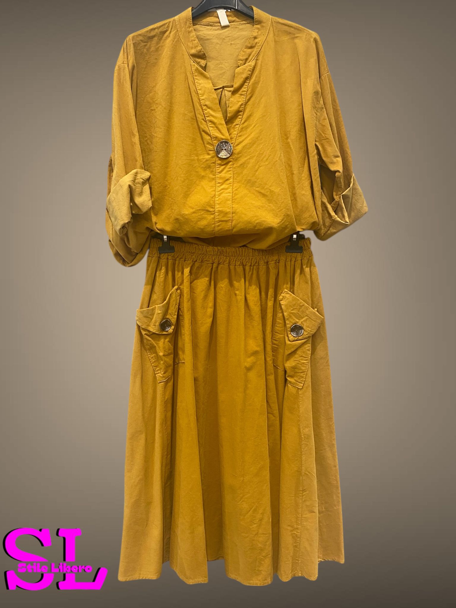 Completo gonna costine